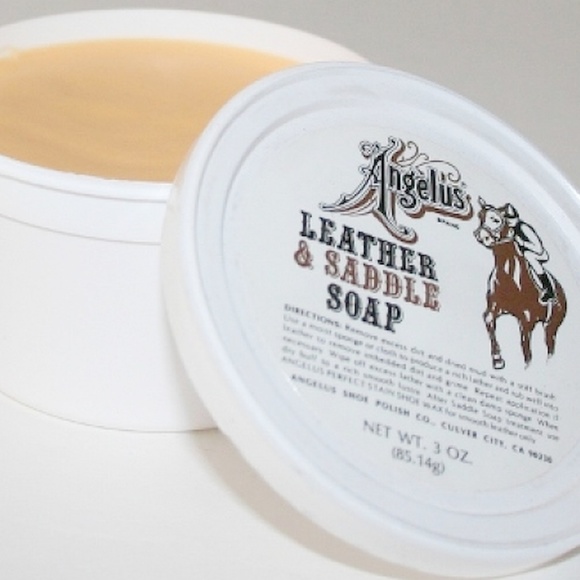 Angelus Leather SADDLE SOAP Paste Cleaner Conditioner for Boots Shoes Upholstery - Picture 4 of 7